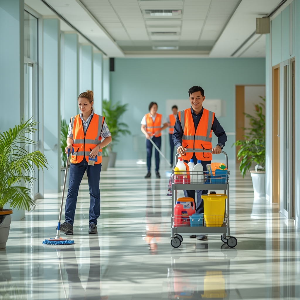 Lush green landscape maintained with eco-friendly practices